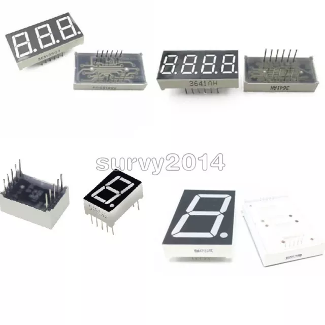 7 Segment 0.56/1.8/0.36 /0.5inch 1/3/4 Digit Common Cathode/Anode Led Display