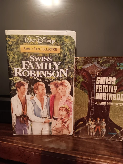 DISNEY'S SWISS FAMILY Robinson 1960 Vhs & Rare 1st Edition Paperback ...