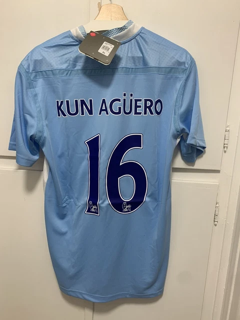 Maillot Officiel Manchester City 2015 – Taille XL – Joueur Aguero – NEUF Sans étiquettes