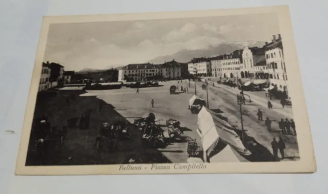 Belluno - Piazza Campitello - Cartolina  1917