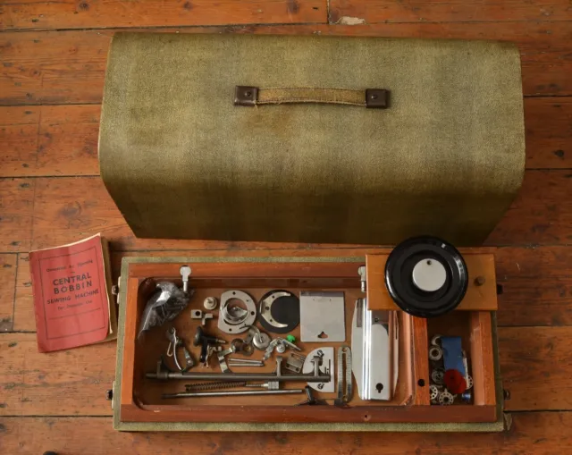 vintage jones sewing machine parts & pony skin effect on box