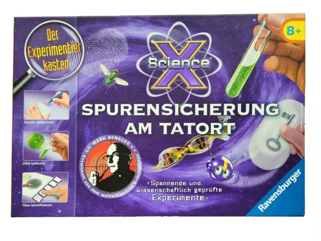 Ravensburger ScienceX Spurensicherung am Tatort Experimente Detektiv NEUWERTIG