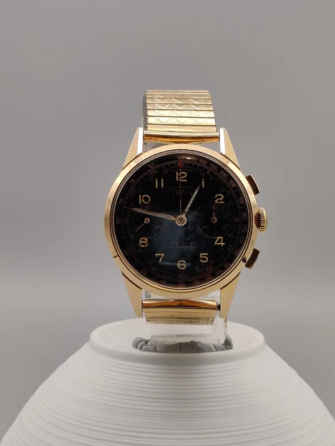 Cadran De Montre Chronographe TELDA - 34,18 Mm, Or, Occasion, Référence CHRO4
