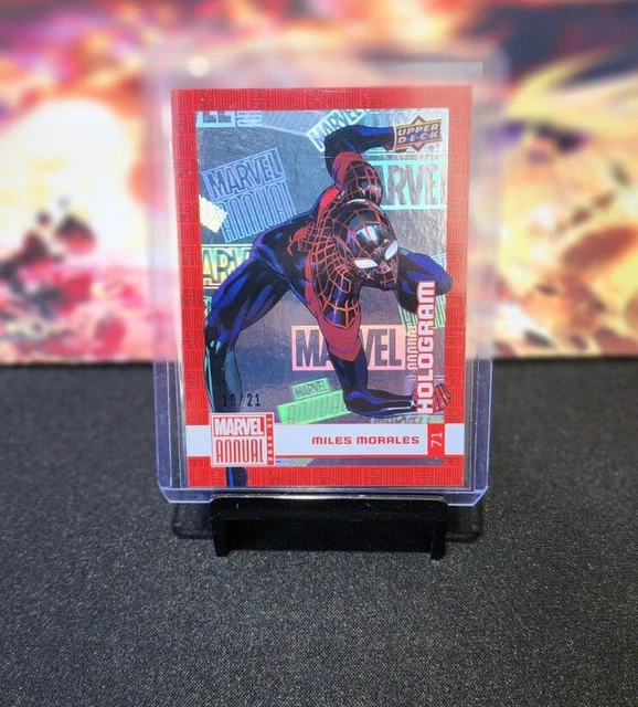 2020-21 Upper Deck Marvel Annual Hologram /21 Miles Morales #71 VERY RARE