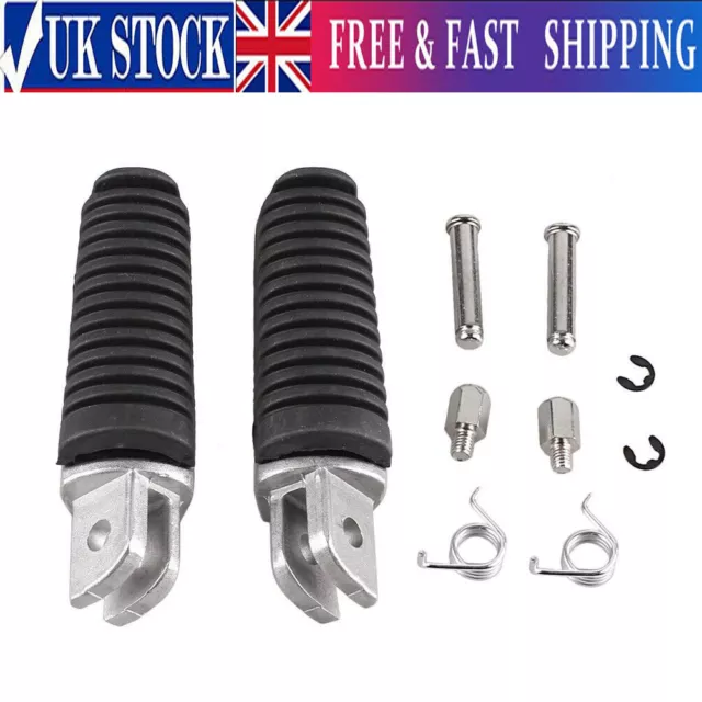 Pair  Front Rider Foot Pegs Footrest Pedals For Yamaha FZ6 FZR FZS XJ 600 N/S UK