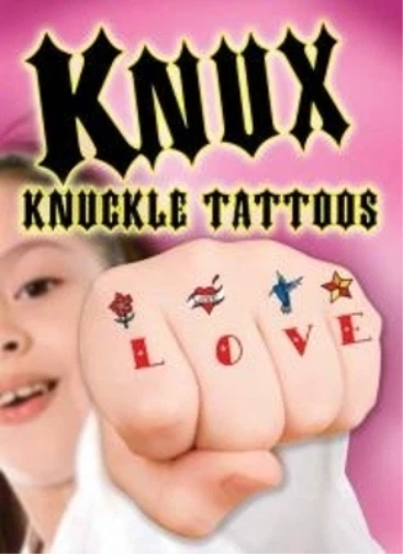 Dover Knux -- Knuckle Tattoos for Girls (Paperback) Little Activity Books