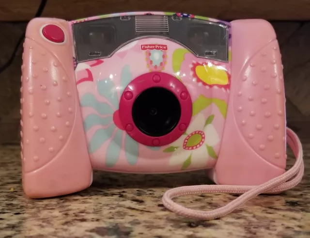 Fisher Price Kid-Tough Camera Model L8341/L8342 Pink Mattel 2007 - Tested Works!