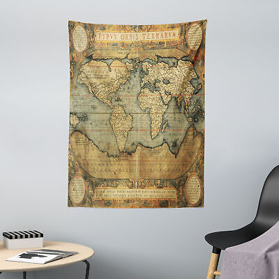 Atlas Mappa del mondo Tovaglietta Set Vintage Atlas Vecchio Grafico 