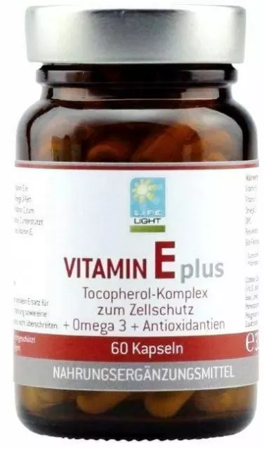 Vitamine E Plus Omega 3 Light Life 90 Capsules