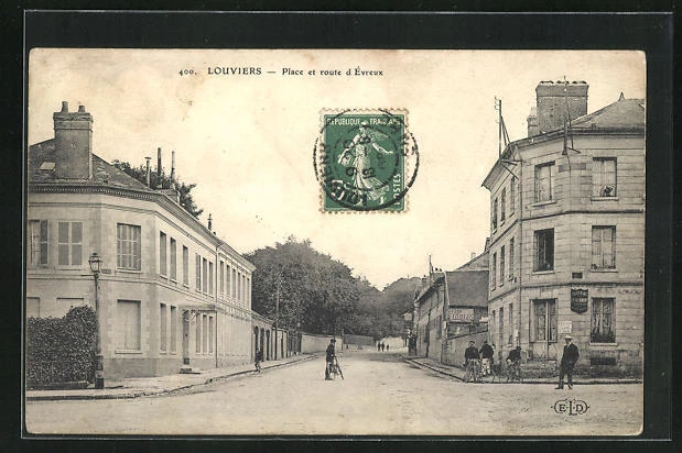 CPA Louviers, Place et route d´Évreux