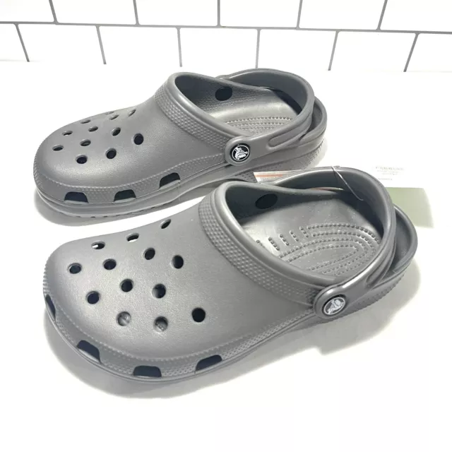 New! NWT! Crocs Unisex Classic Clog Slate Grey Unisex Men’s Sz 5 Women's Size 7 New! NWT! Crocs Unisex Classic Clog Slate Grey Unisex Men’s Sz 5 Women's Size 7
