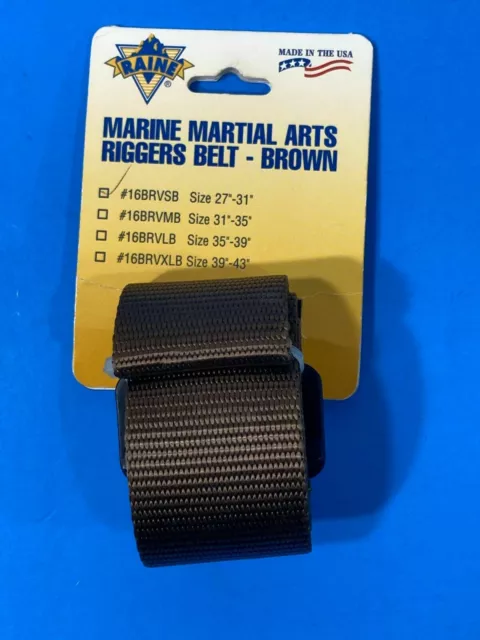 MCMAP Marine Corps USMC Martial Arts RAINE Riggers Belt military BROWN SM 27-31