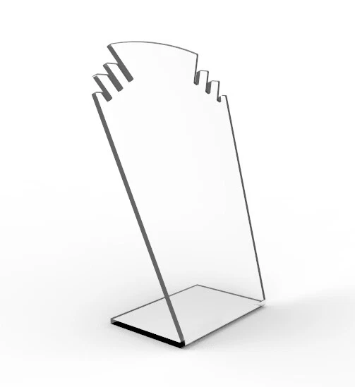 Clear Acrylic Plexiglass Necklace Jewelry Stand Countertop Display 11620-8A