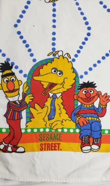 SESAME STREET Franco Vintage Toalla de Baño Big Bird Bert&Ernie Disco Muppets, Inc.