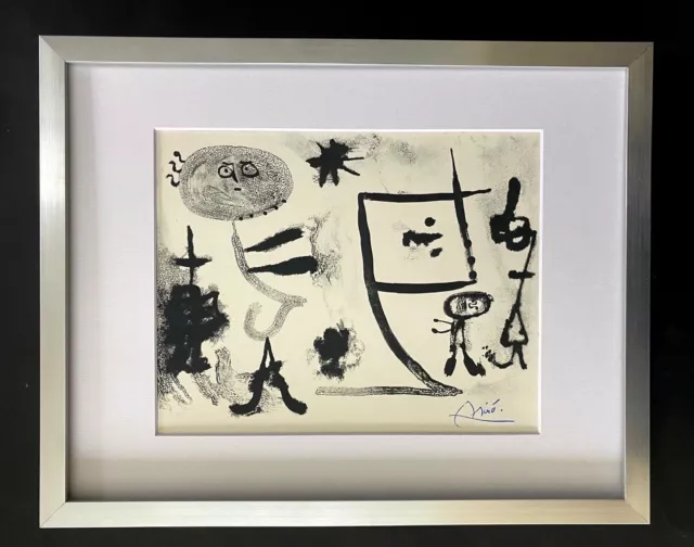 Joan Miro 1971 Beautiful Signed Print Matted 11 X 14 + Buy It Now!! List $695