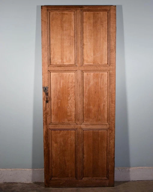 *81" X 32" French Antique Gothic Church Door in Solid Oak Wood