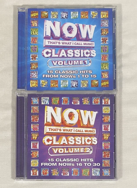 NOW THAT'S WHAT I Call Music! Classics Volume 1 & 2 CD lot £37.06 ...