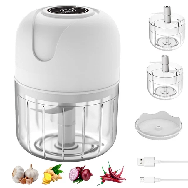 250ml Electric Garlic Food Chopper Vegetable Chopper Grinder Blender Crusher AU