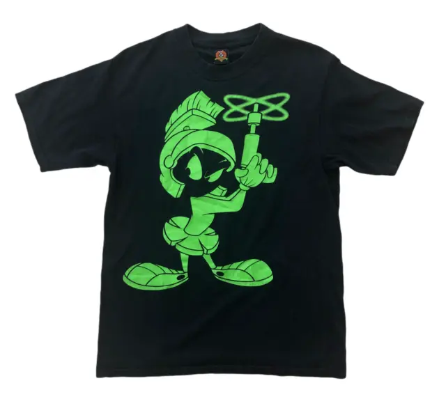Marvin the Martian Green Ray Gun 2000s Y2k Looney Tunes Warner Bros T-Shirt