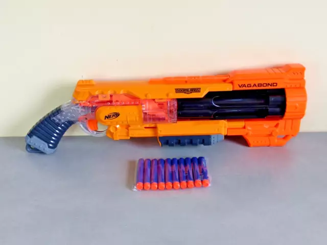 Pistolet Fusil Sniper NERF N-STRIKE RETALIATOR Bleu 65cm + 14 Fléchettes  TBE 5010994658106