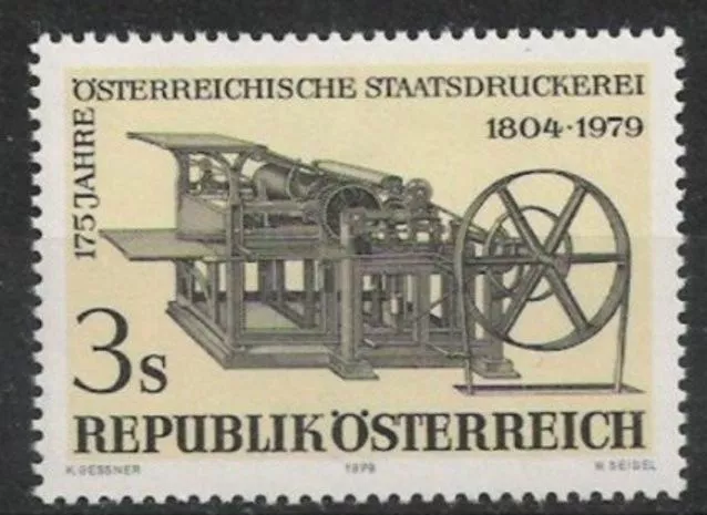 Österreich Nr.1620 ** Staatsdruckerei 1979, postfrisch