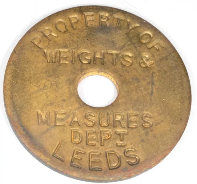 Leeds Trading Standards Weights and Measures one third ⅓ ounce coin test token