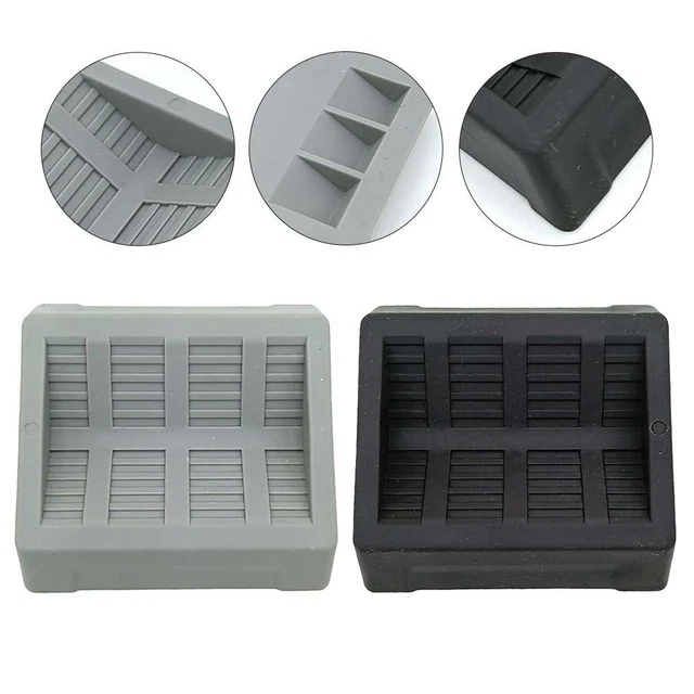 Lot De 4 Patins De Roulettes Robustes Transparents Extra