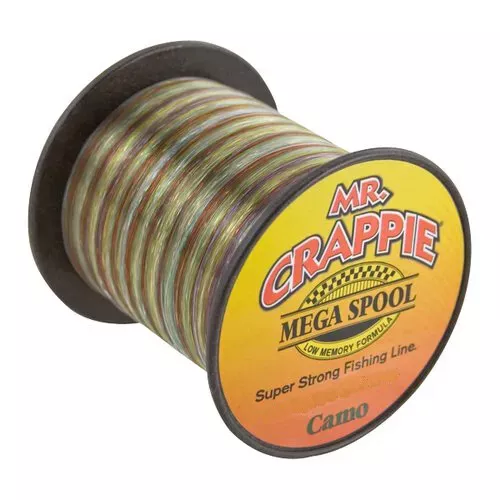 Mr Crappie~Mega Spool Line~Hi-Vis ~Clear 4/6/8lb.~500yds~FREE Shipping