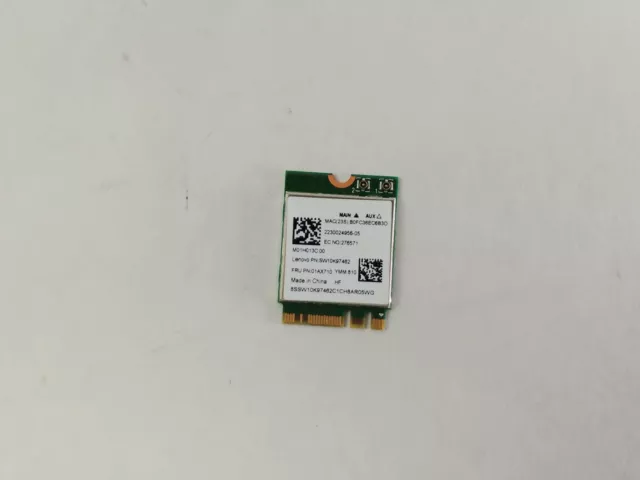 Lenovo 01AX710 802.11ac PCI-E Wireless WiFi Bluetooth Card