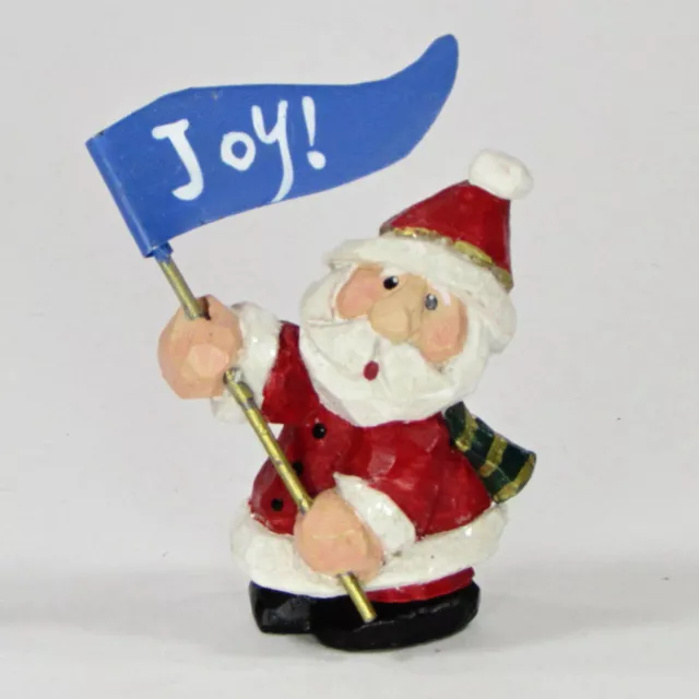 Eddie Walker SANTA JOY BANNER 2.5" Figurine Christmas Midwest of Cannon Falls