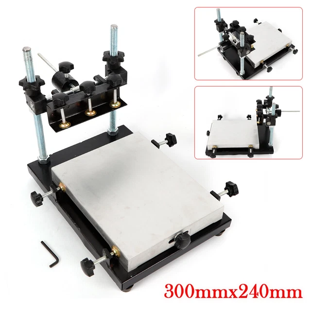 PCB SMT Stencil Printing Machine Manual Solder Paste Printer Height 0-120mm