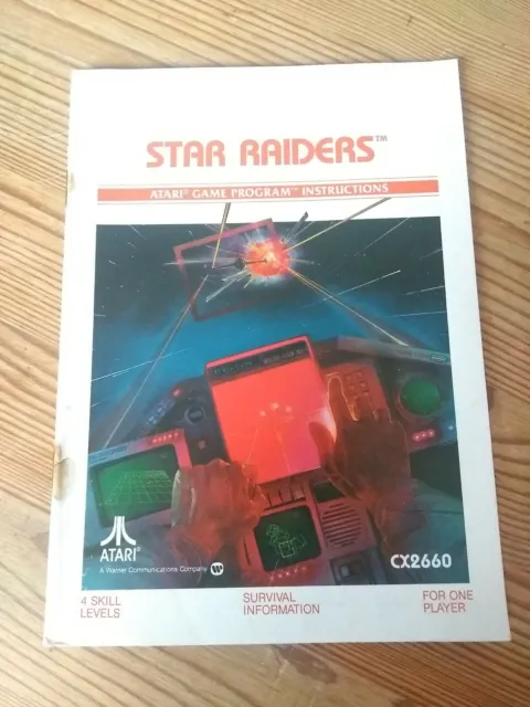 Star Raiders für Atari 2600 Anleitung