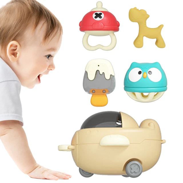 5 X Baby Silicone Teething Toys For Toddler Stimulating Teething Sensory Toys