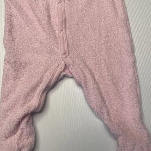 Girls size 00, Dymples, pink terry coverall / romper, FUC 2