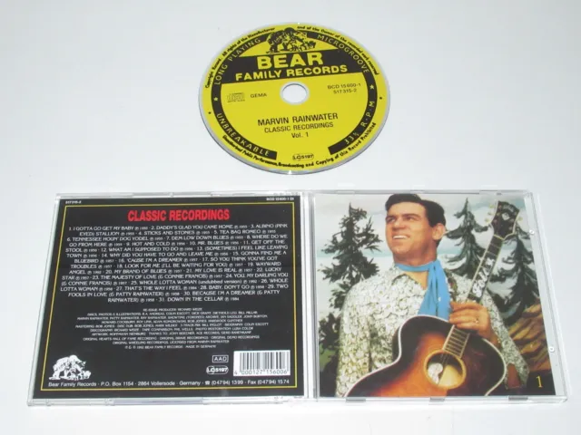 Marvin Rainwater/Classic Recordings Vol.1(Bear Family Bcd 15600-1) Cd Album