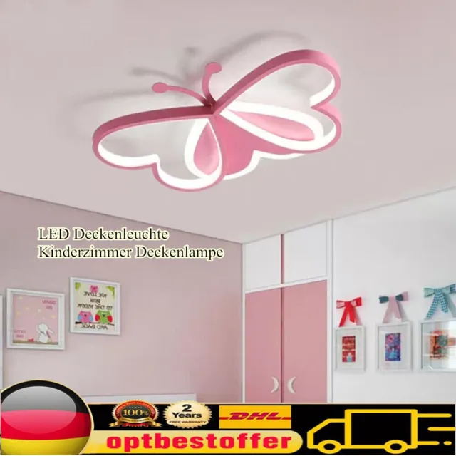 Lámpara de techo LED mariposa luz habitación infantil dormitorio lámpara de techo decoración