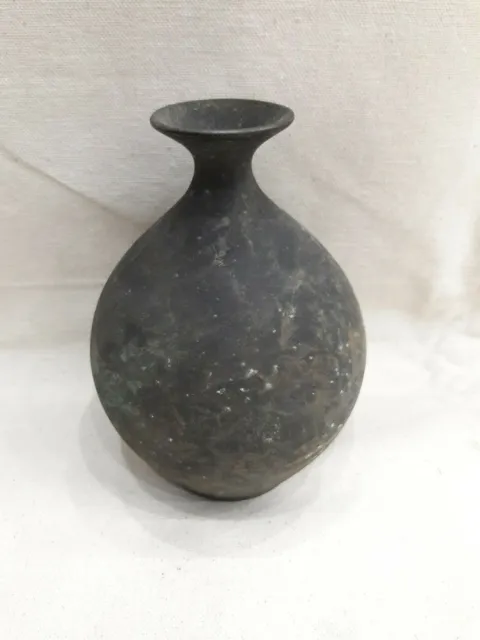 Antique Vintage Old Brass / Bronze Flower Vase Home Decor Handmade Rare Shape