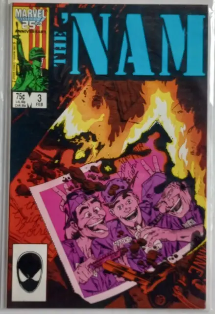The Nam Comic Book #3 Marvel February 1986 Rare Vintage Vietnam "Barcode Issue"