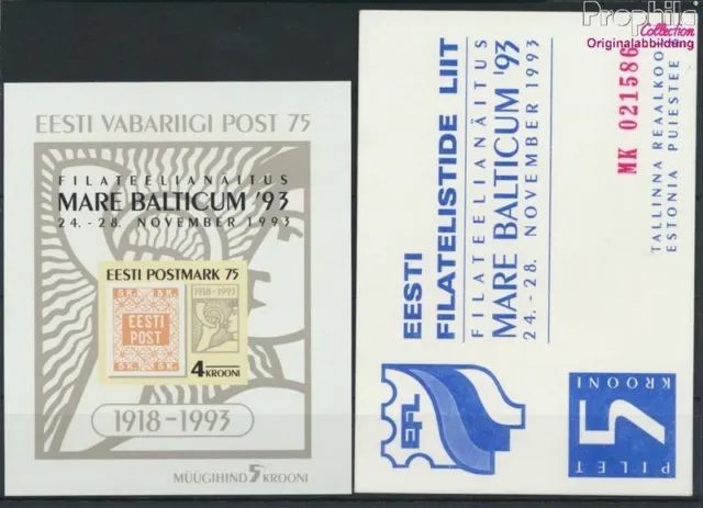 Briefmarken Estland 1993 Mi Block6 (kompl.Ausg.) postfrisch(9276889