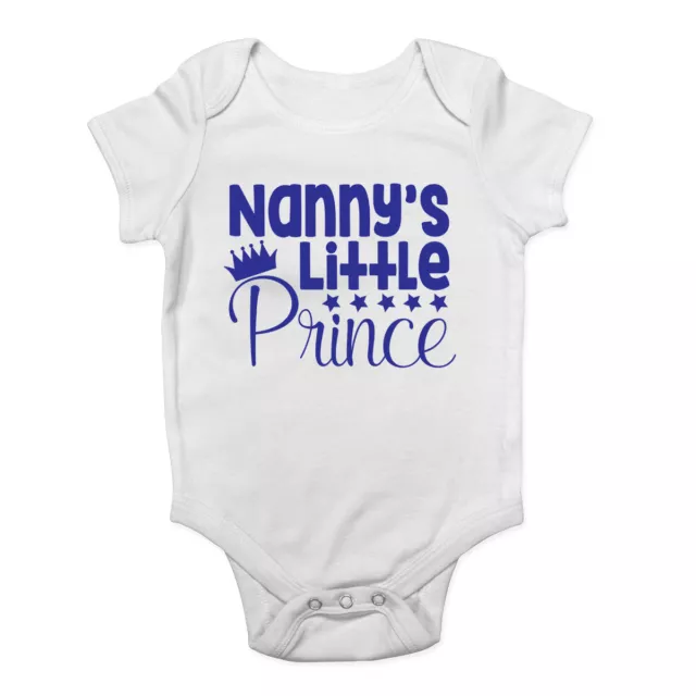 Nanny's kleiner Prinz süß blau Jungen Babyweste Body Baby wachsen