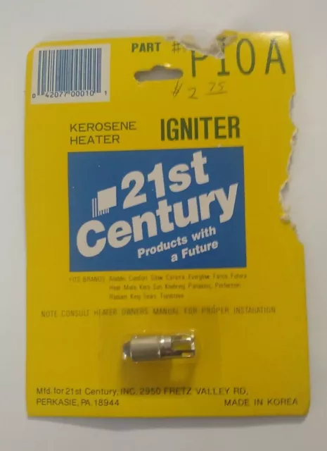 Kerosene Heater Igniter Part #P10A P10A 21st Century Fits Many Heaters New