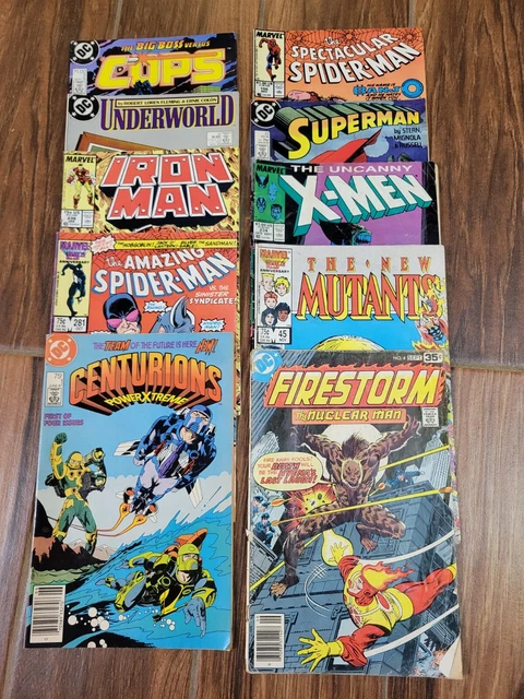 Vintage Comic Book Lot Of 10 Various (See Description) DC Marvel Lot G