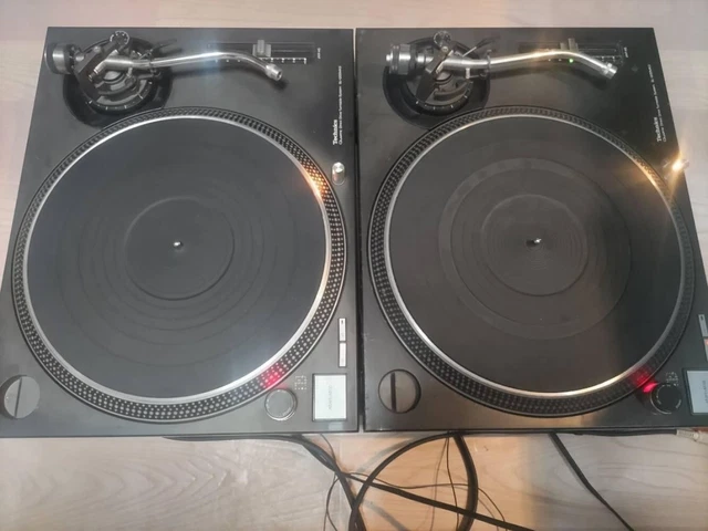[Excellent] Technics SL-1200 MK3 Black Pair Direct Drive DJ Turntables Set Japan