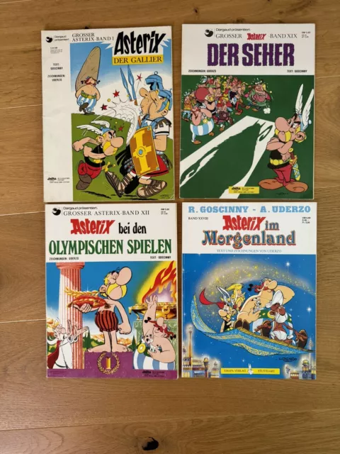 4 asterix und obelix comic sammlung 70er/80er