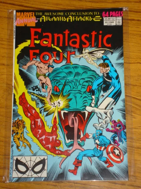 Fantastic Four Annual #22 Vol1 Marvel  Nm (9.4) Atlantis Attacks 1989