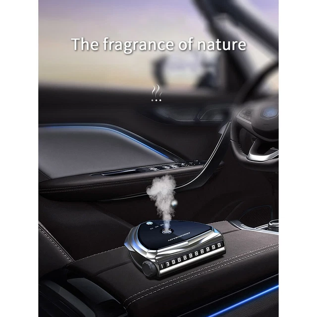 Diffuseur De Parfum Voiture Rechargeable – En Métal, Design élégant – Huile Essentielle Lavande Incluse – Désodorisant D’habitacle