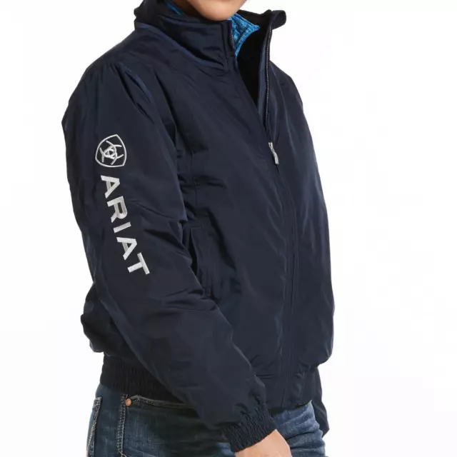 Ariat Ladies Waterproof Stable Jacket Navy Blue