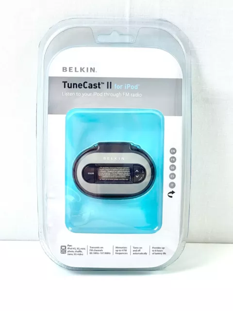 Belkin TuneCast II Apple iPod iPhone FM Radio Tuner Transmitter for Car or Van 2