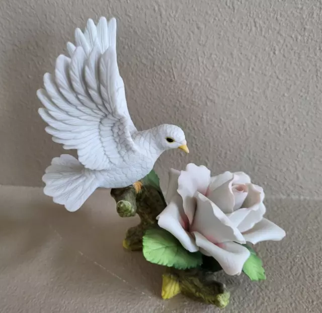 Vintage Double White Doves by Andrea Figurine Andrea Sadek Love
