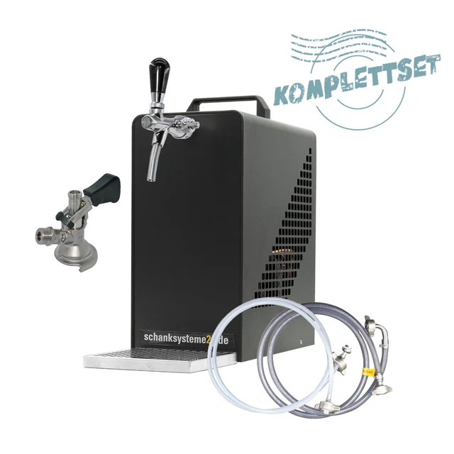 TE-25-1 Black Edition Zapfanlage Komplettset Luftkompressor - schanksysteme24